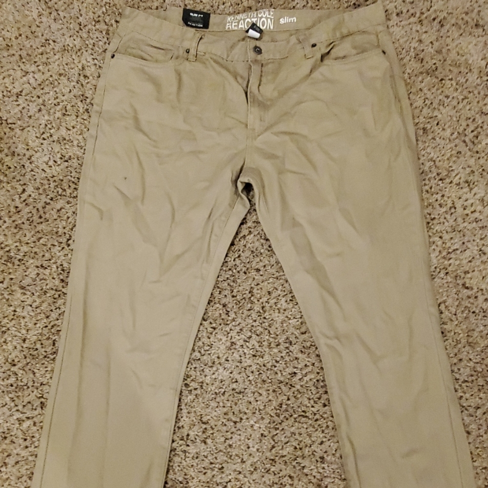 Kenneth Cole Reaction Slim Fit, tan, new